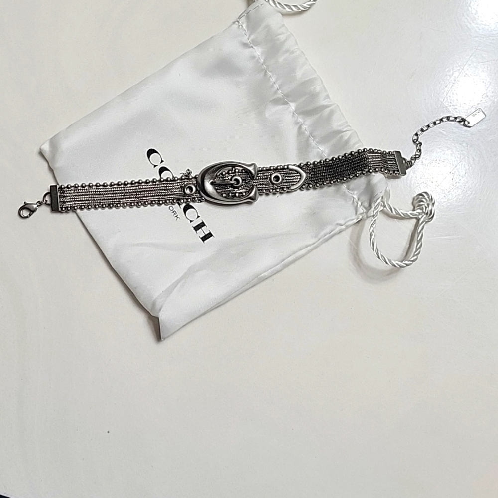 Coach Mesh Bracelet-Silver